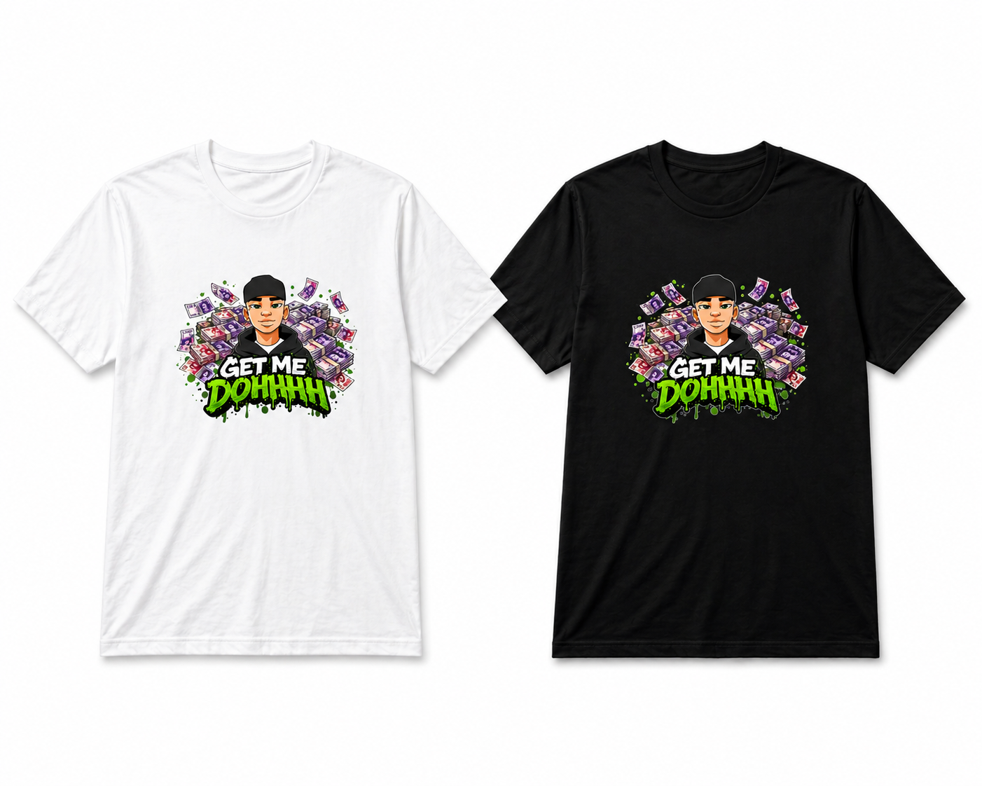 GET ME DOHHH (LARGE LOGO WHITE T)